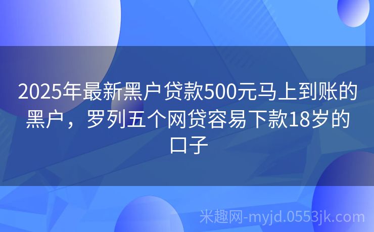 2025年黑戶最新口子申請指南，初學(xué)者與進(jìn)階用戶通用步驟